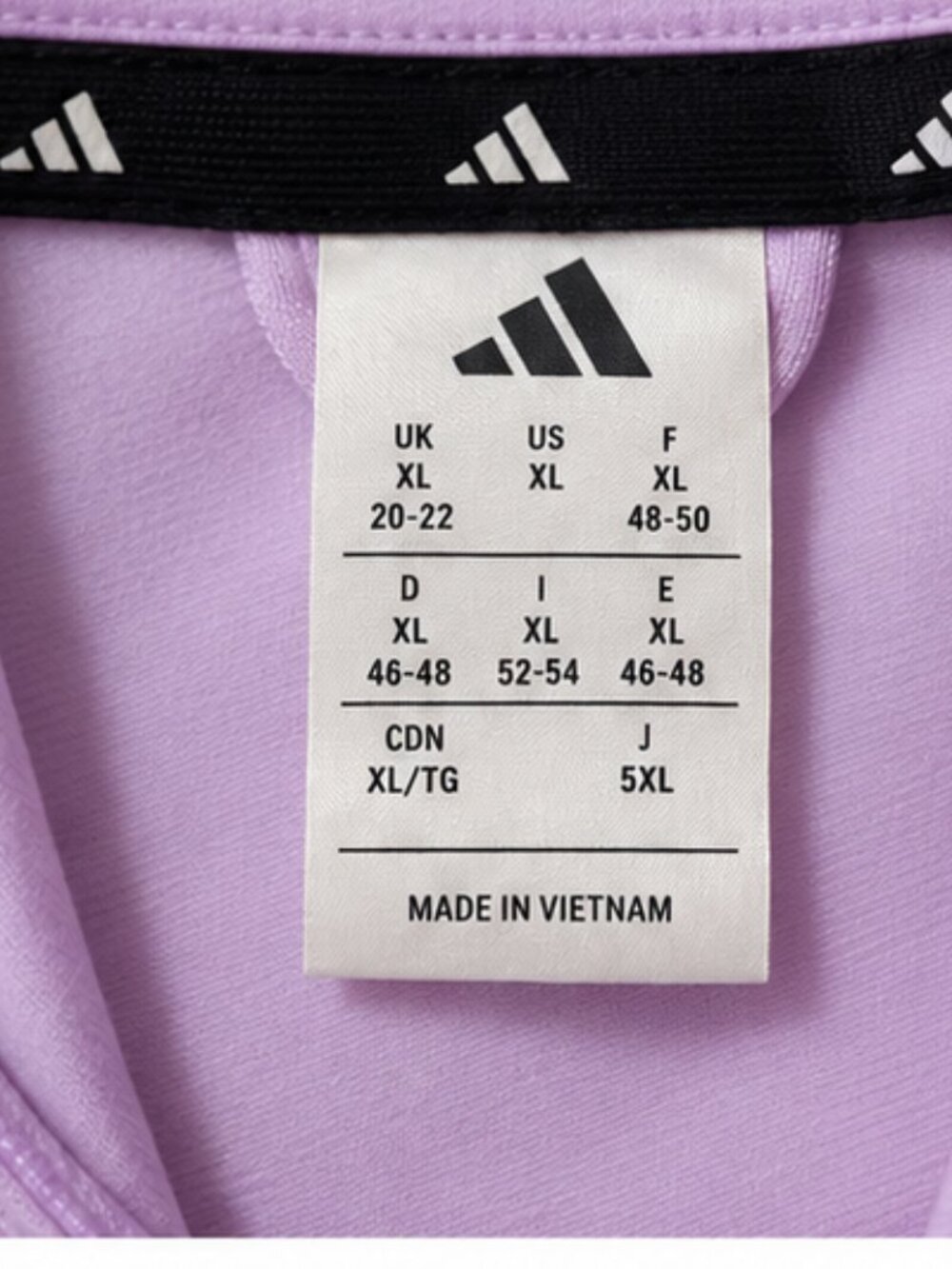 Adidas Womens Track Jacket XL Purple Full Zip 3-Stripe Activewear NWT - Picture 5 of 6